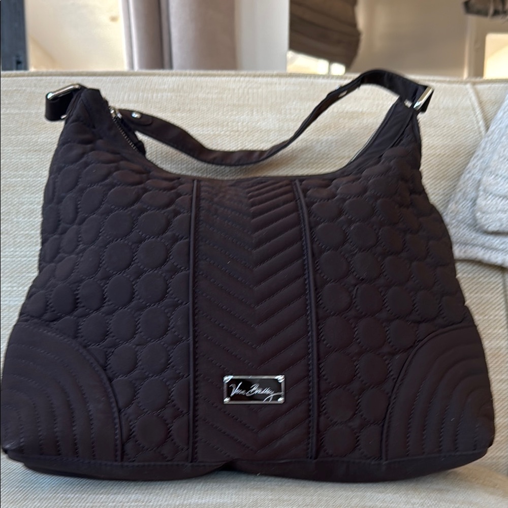 Vera Bradley Chocolate Brown Quilted Shoulder Bag